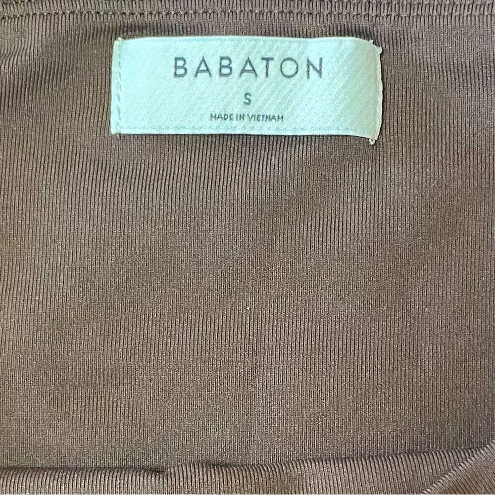 Babaton Brown Long Sleeve Bodysuit
